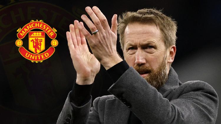 Berikut 3 pemain Brighton yang bisa dibawa Graham Potter ke Manchester United, seiring melejitnya namanya sebagai pengganti Ralf Rangnick musim depan. FOTO: Reuters/John Sibley