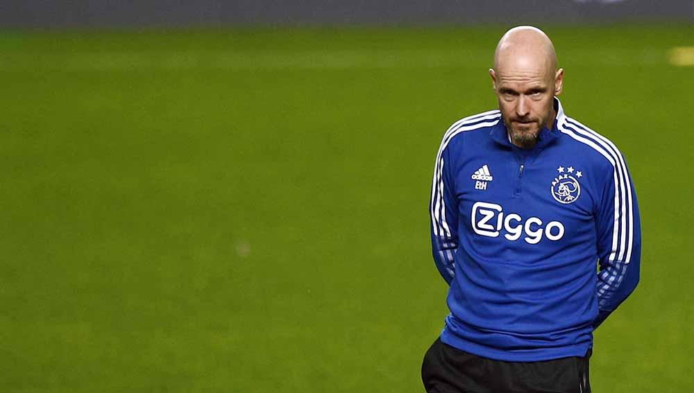 Indosport - Pelatih Ajax Amsterdam, Erik ten Hag. Foto: REUTERS/Pedro Nunes