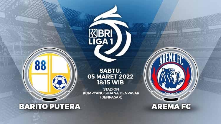 Pertandingan antara Barito Putera vs Arema FC (BRI Liga 1). - INDOSPORT