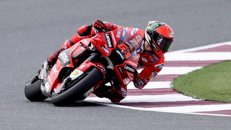 Francesco Bagnaia, pembalap MotoGP dari tim Ducati Lenovo (Foto: REUTERS/Ibraheem Al Omari)