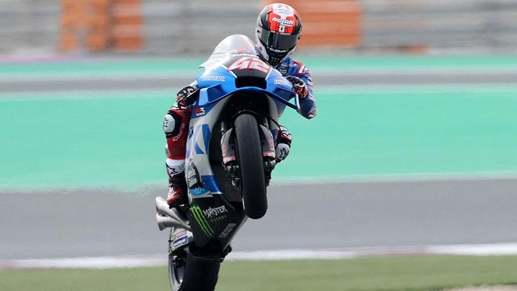 Suzuki akan mengundurkan diri dari MotoGP usai berakhirnya musim ini dan ada kemungkinan Alex Rins gantikan Alex Marquez di LCR Honda. (Foto: REUTERS/Ibraheem Al Omari)