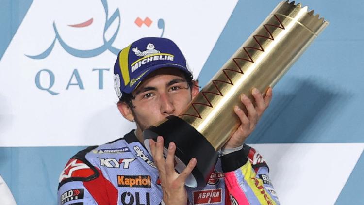 Enea Bastianini akui nyaris pensiun di balik kesuksesanya di MotoGP. Foto: REUTERS/Ibraheem Al Omari.