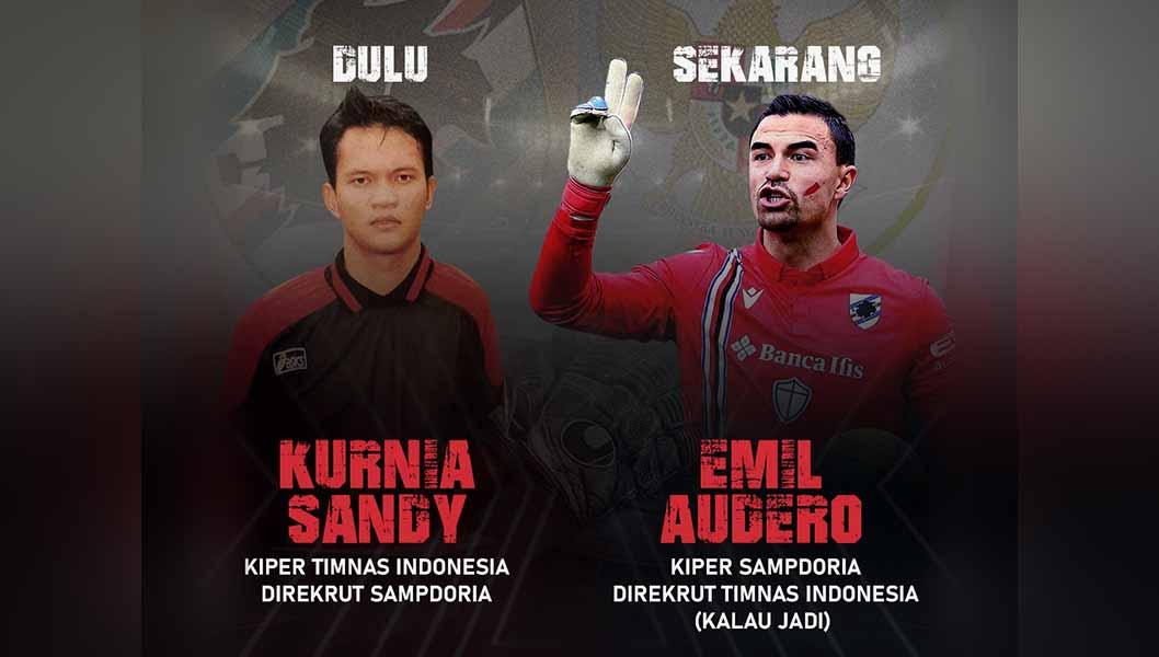 Kurnia Sandy dan Emil Audero.