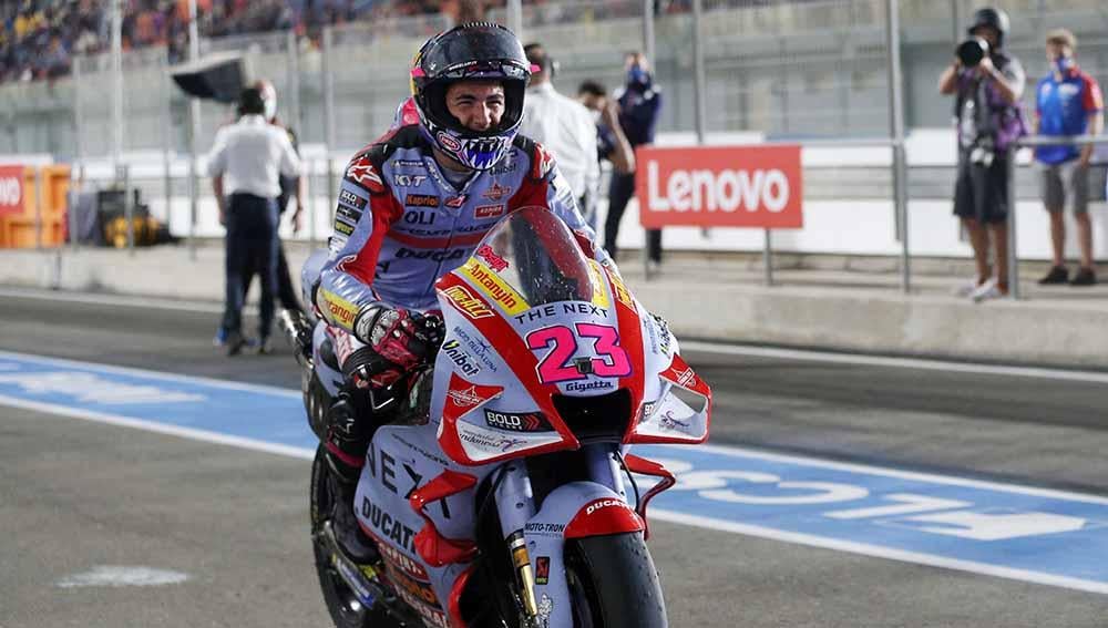 Berikut hasil balapan MotoGP Prancis 2022, di mana Enea Bastianini berhasil keluar sebagai juara, sedangkan Ducati dan Suzuki ketiban apes. Foto: REUTERS/Ibraheem Al Omari - INDOSPORT