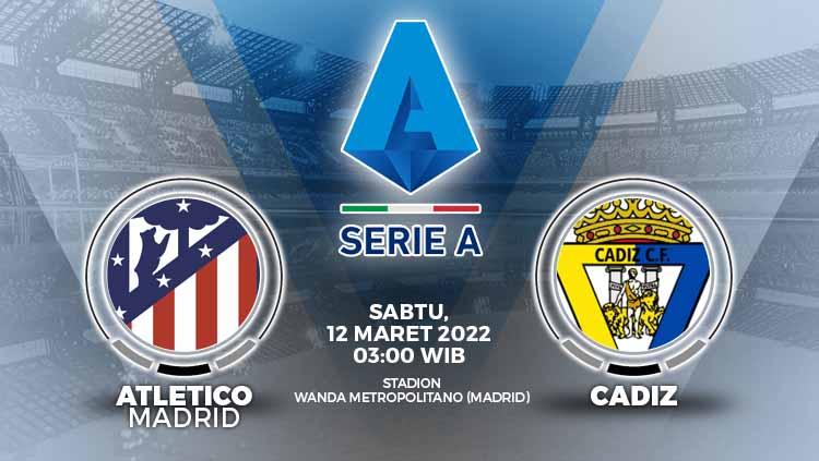 Pertandingan antara Atletico Madrid melawan Cadiz akan dilangsungkan di lanjutan Liga Spanyol 2021-2022, Sabtu (12/03/22) pukul 03:00 dinihari WIB.