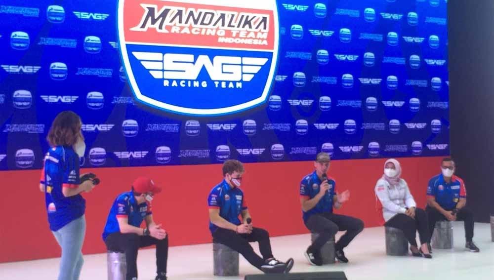 Tim Pertamina Mandalika SAG siap menjajal Pertamina Grand Prix of Indonesia di ajang Moto2 di Sirkuit Mandalika, 18-20 Maret 2022. - INDOSPORT