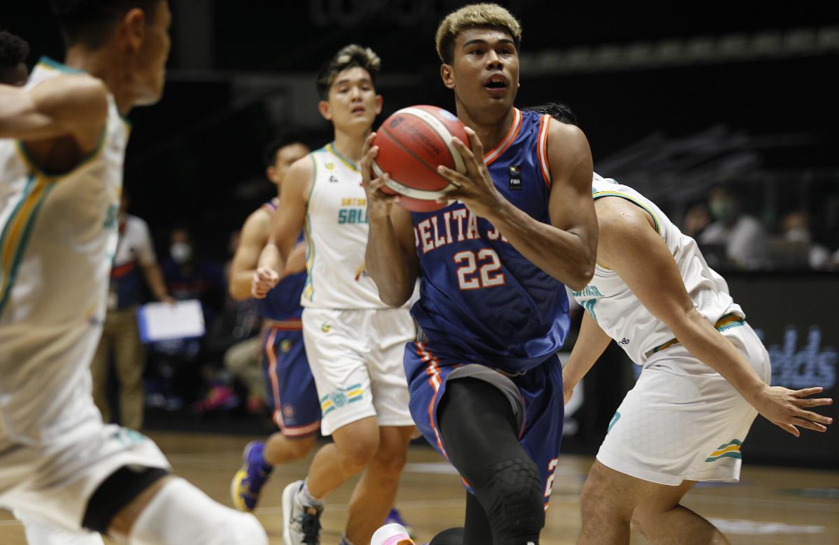 Satya Wacana takluk oleh Pelita Jaya 70-77 pada lanjutan IBL 2022 di Hall A Basket Senayan, Jakarta, Sabtu (12/03/22).