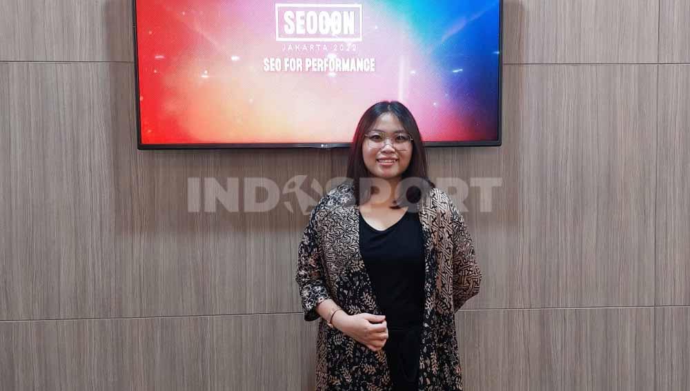 Eufrasia Joan, conten creator Toffedev. Foto: Zainal Hasan/Indosport.com