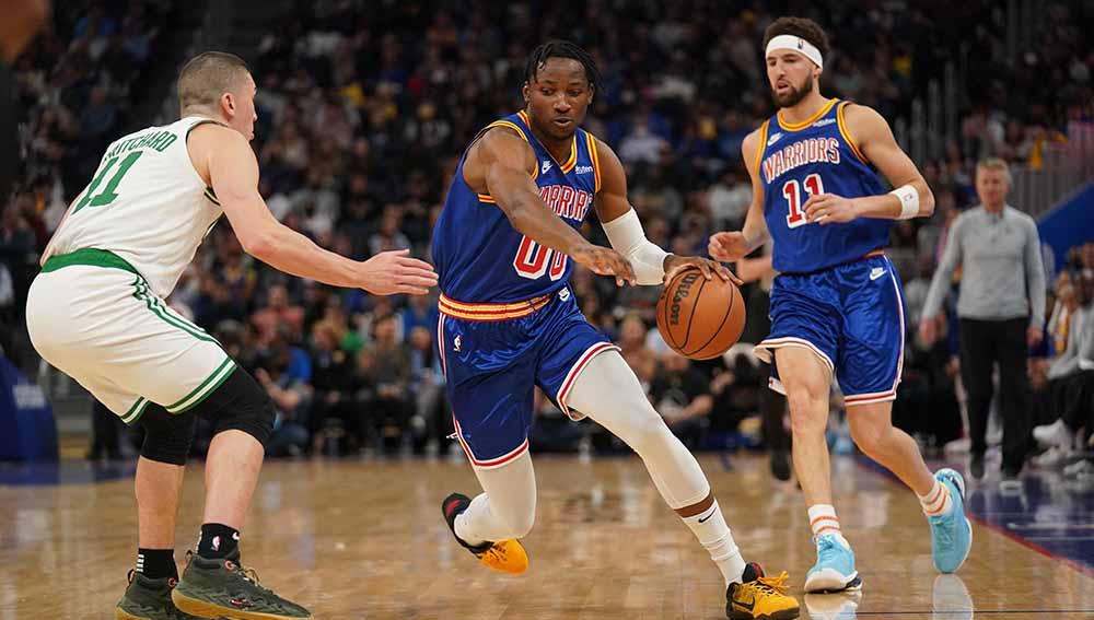 Laga NBA antara Boston Celtics vs Golden State Warriors. Foto: Reuters-Cary Edmondson