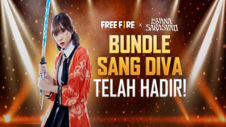 Isyana Sarasvati dalam game eSports Free Fire