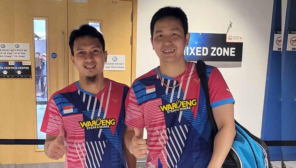 Pasangan ganda putra Indonesia, Mohammad Ahsan dan Hendra Setiawan. Foto: PBSI