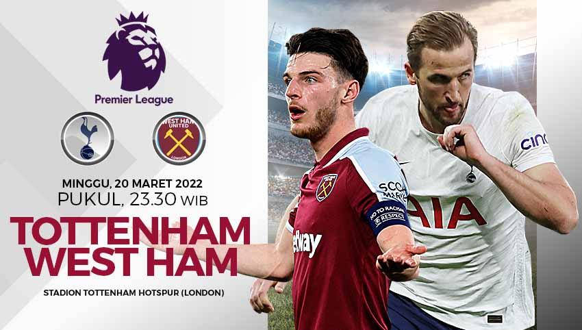 Berikut link live streaming pertandingan hari ini, yang menyajikan duel seru perebutan 4 besar Liga Inggris antara Tottenham Hotspur vs West Ham United. - INDOSPORT
