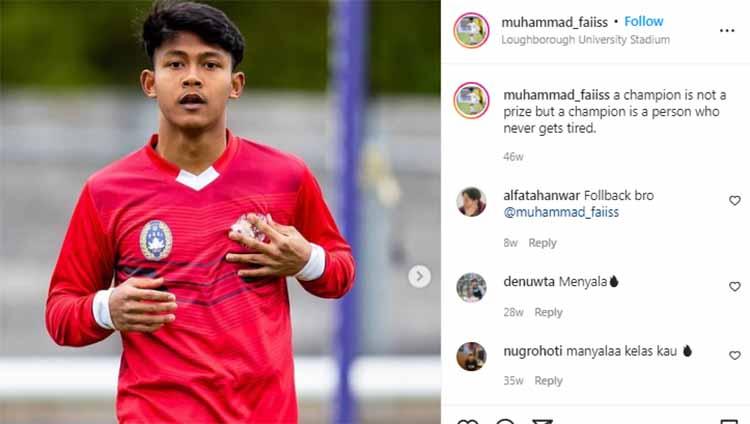 Muhammad Faiz Maulana, pemain Garuda Select 4. Foto: Instagram@muhammad_faiiss