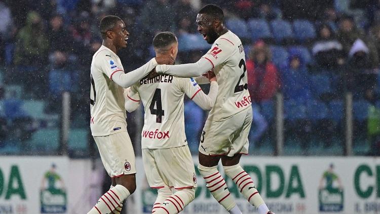AC Milan dihantui cedera Fikayo Tomori yang kemungkinan datang di pertandingan kontra Torino.(REUTERS/Alberto Lingria)