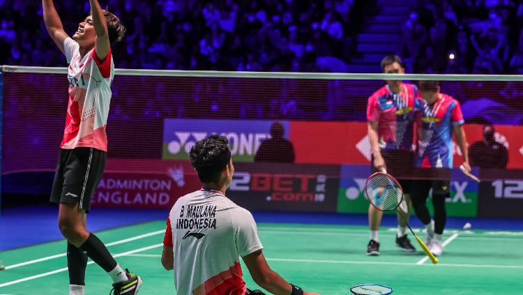 Ganda Putra Bulutangkis Indonesia, Bagas Maulana/Muhammad Shohibu Fikri di partai final All England 2022