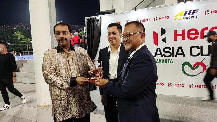 PP FHI meluncurkan logo baru turnamen Piala Asia Hoki 2022.