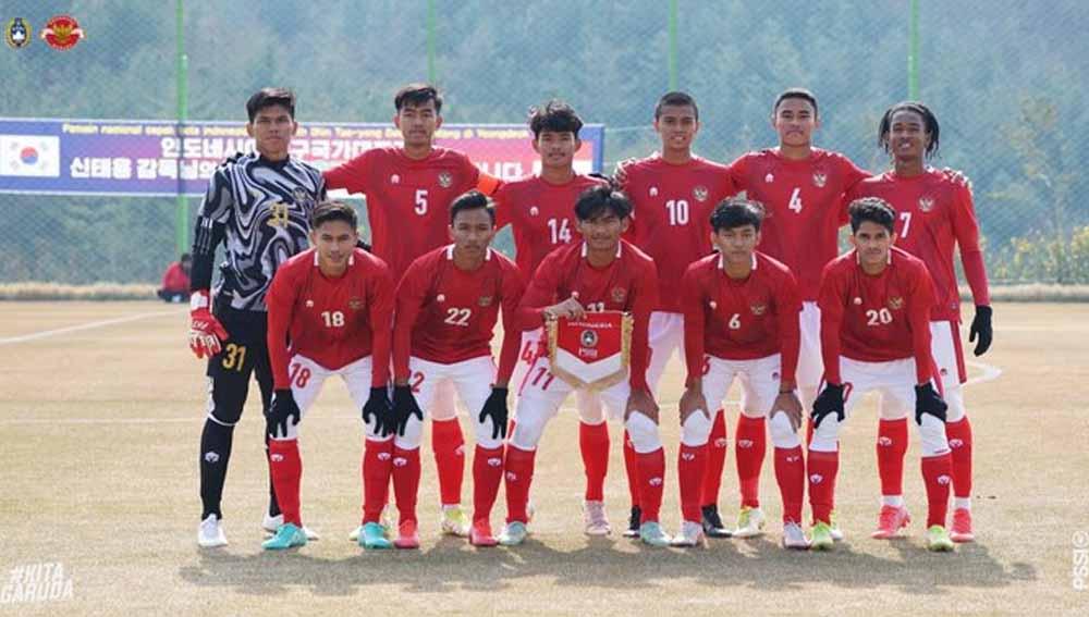Skuad Timnas Indonesia U-19 di Korea Selatan. Foto: PSSI - INDOSPORT
