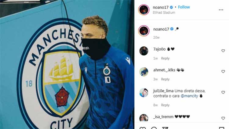 Noa Lang sudah cinta mati dengan AC Milan. Winger berusia 22 tahun milik Club Brugge tersebut bahkan menolak tawaran klub lain demi I Rossoneri.