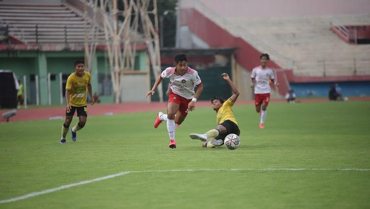 Pertandingan semifinal Liga 3 nasional antara PSDS Deli Serdang vs Karo United yang berlangsung hari ini, Sabtu (26/03/22). - INDOSPORT