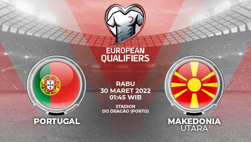 Link streaming pertandingan Kualifikasi Piala Dunia 2022 zona Eropa antara Portugal vs Makedonia Utara yang akan digelar hari ini Rabu (30/01/220 dini hari WIB. - INDOSPORT
