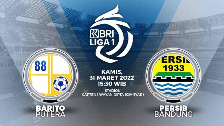 Pertandingan antara Barito Putera vs Persib Bandung (BRI Liga 1).