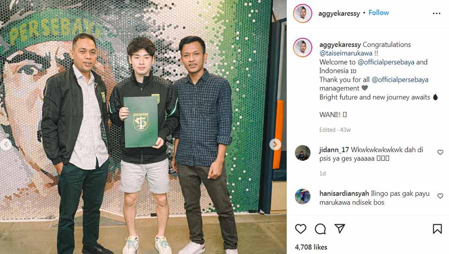 Aggy Eka Ressy, agen pemain yang membawa Taisei Marukawa ke Liga Indonesia. Instagram@aggyekaressy - INDOSPORT