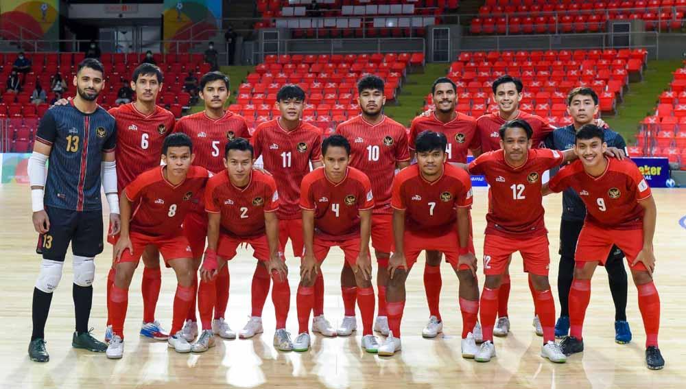 Usai mengamankan medali perak di SEA Games Vietnam 2021, Timnas Futsal Indonesia berhasil menembus 40 besar pada ranking futsal dunia.Foto: AFF Futsal/FAT - INDOSPORT