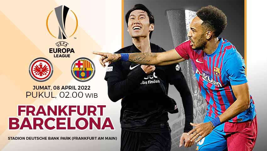 Pertandingan antara Eintracht Frankfurt vs Barcelona (Liga Europa). Foto: Reuters/Marcelo Del Pozo/Albert Gea