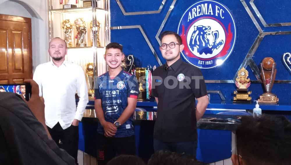 Pemain baru Arema FC, Gian Zola. Foto: Ian Setiawan/Indosport.com