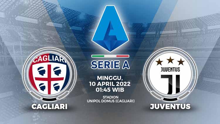Berikut link live streaming pertandingan Liga Italia 2021/2022 antara Cagliari vs Juventus pada Minggu (10/04/22) pukul 01.45 WIB. - INDOSPORT