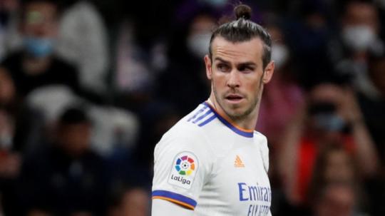 Gareth Bale di laga Real Madrid vs Getafe, Minggu (10/04/22). Foto: REUTERS/Javier Barbancho.