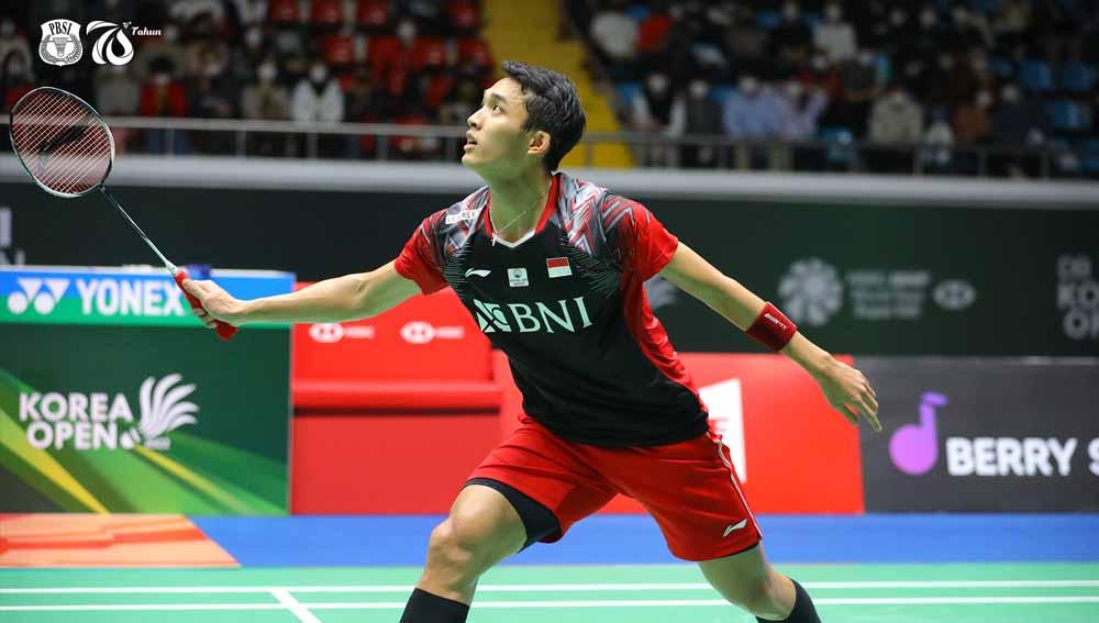 Ada Campur Tangan Penakluk Kento Momota pada Kemenangan Jonatan Christie di BAC 2022 Foto: PBSI