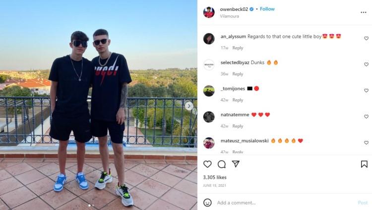 Owen Beck (kiri), wonderkid Liverpool yang warisi DNA Ian Rush. Foto: instagram/owenbeck02.