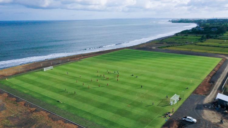 Training ground Bali United di ambil dari udara. Foto: Twitter Bali United