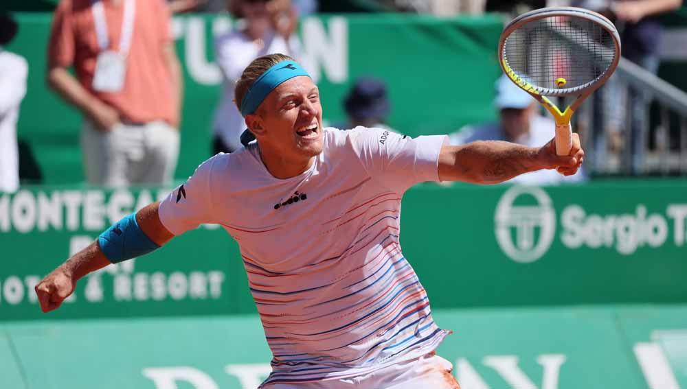 Novak Djokovic tersingkir lebih cepat di Monte-Carlo Masters 2022 oleh Alejandro Davidovich Fokina.  Foto: REUTERS/Denis Balibouse. - INDOSPORT