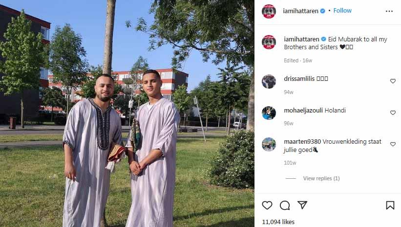 Mohamed Ihattaren (kanan), bintang Ajax Amsterdam pinjaman dari Juventus. Foto: Instagram@iamihattaren.