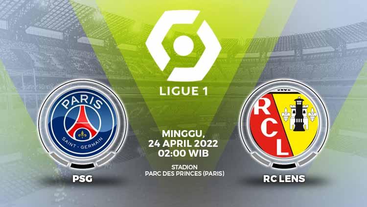 Pertandingan antara Paris Saint-Germain vs RC Lens (Ligue 1). - INDOSPORT