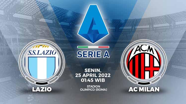 Pertandingan antara Lazio vs AC Milan (Serie A Italia).