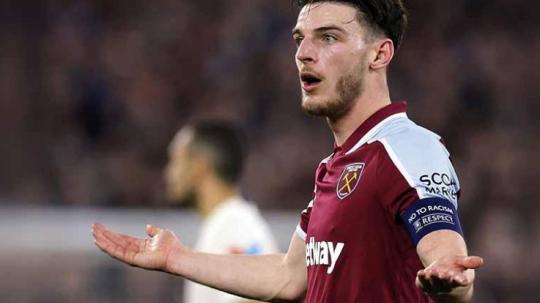 Pemain West Ham United, Declan Rice. Foto: Reuters/Andrew Couldridge.