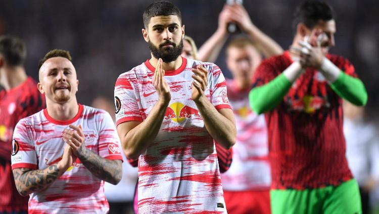 Bek RB Leipzig, Josko Gvadiol (tengah) yang jadi incaran Chelsea. (Foto: REUTERS/Daniele Mascolo)