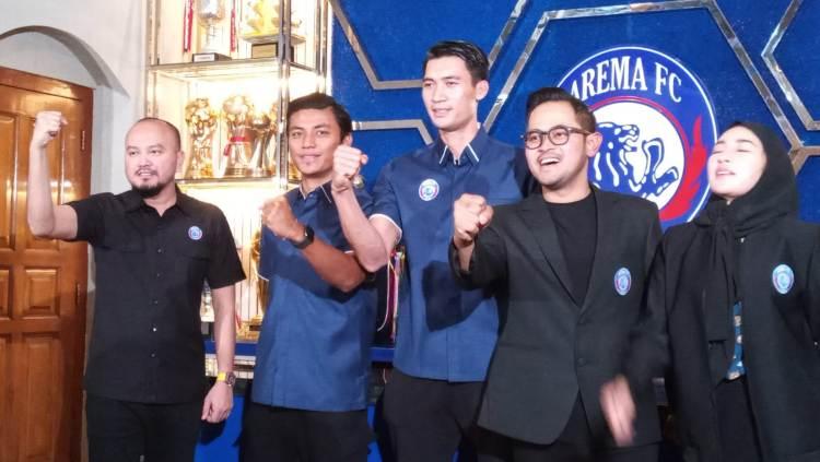 Arema resmikan Syaiful Anwar dan Irsyad Maulana sebagai pemain baru untuk Liga 1 2022.