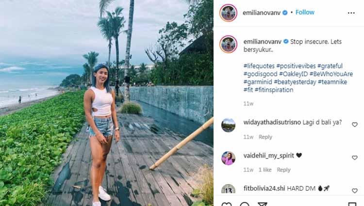 Atlet lari gawang, Emilia Nova, dipercaya jadi pembawa bendera Merah-Putih di defile Kontingen Indonesia dalam acara pembukaan SEA Games 2021. Foto: Instagram@emilianovanv
