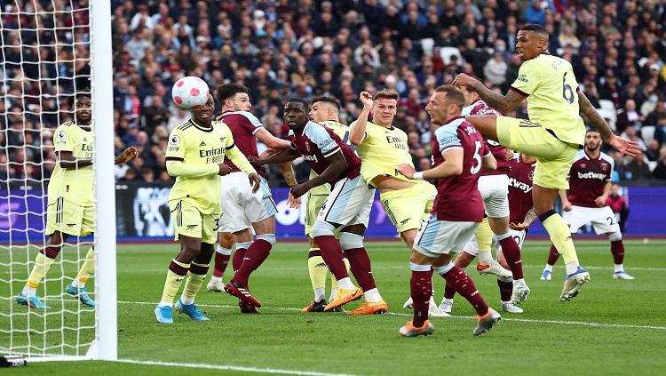 Pertandingan West Ham United vs Arsenal di Pekan ke-35 Liga Inggris 2021-2022 pada Senin (02/05/22) dini hari WIB.