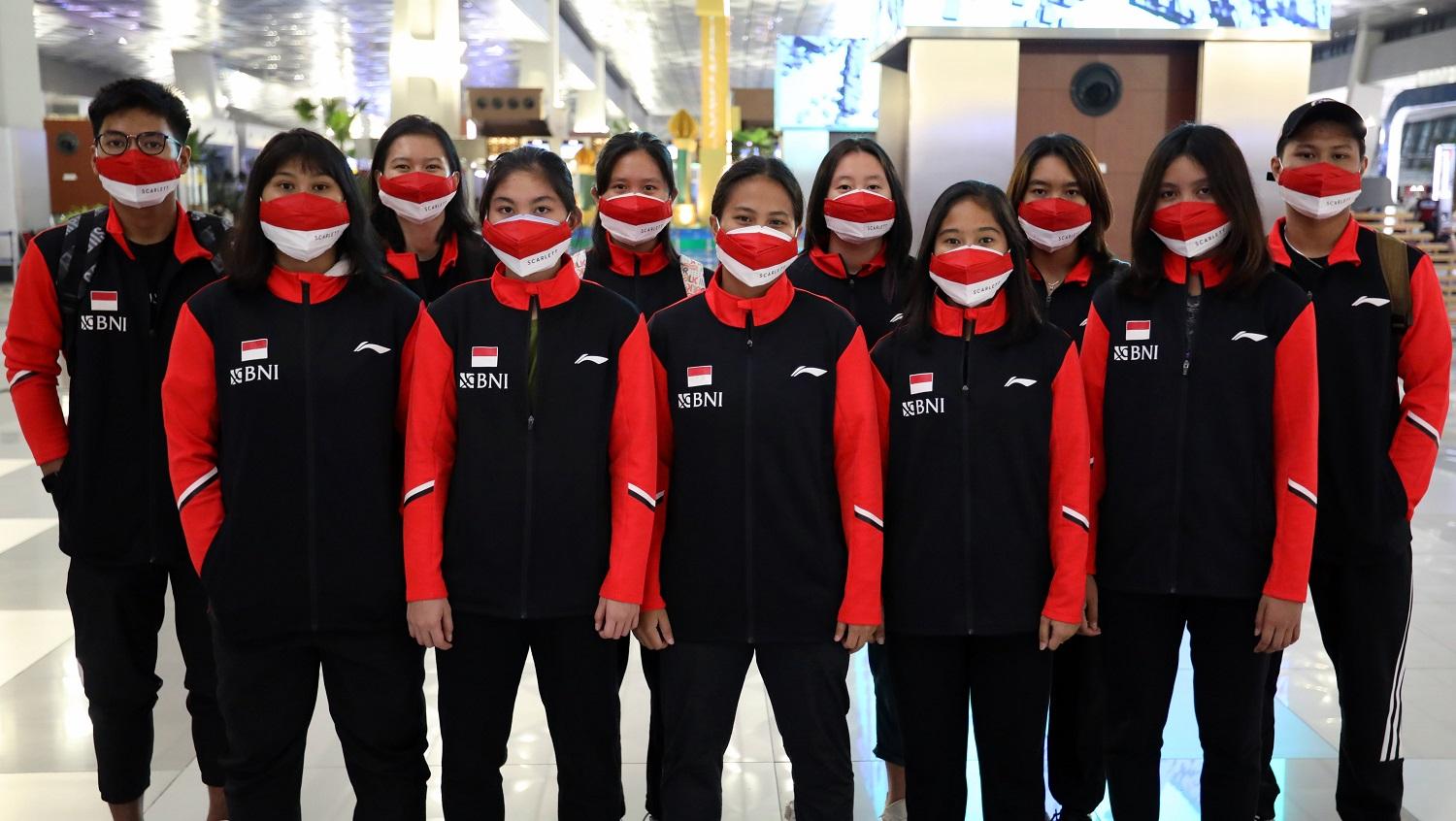 Tim bulutangkis putri Indonesia siap berjuang di Piala Uber 2022.