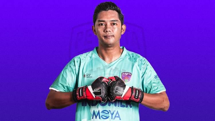 Rizky Darmawan, mantan kiper Persija Jakarta saat berseragam persita Tangerang. Foto: Persita Tangerang.