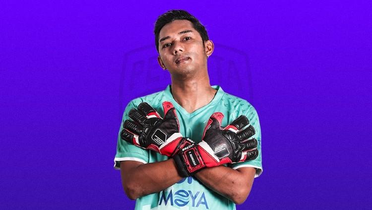 Rizky Darmawan resmi menjadi penjaga gawang baru persita tangerang. Foto: Persita Tangerang.