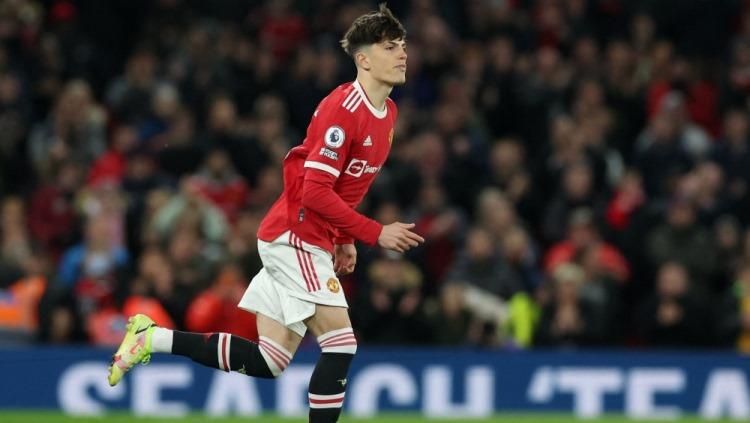 Pemain muda Manchester United, Alejandro Garnacho, yang bisa jadi penerus Cristiano Ronaldo. Foto: REUTERS/Phil Noble.