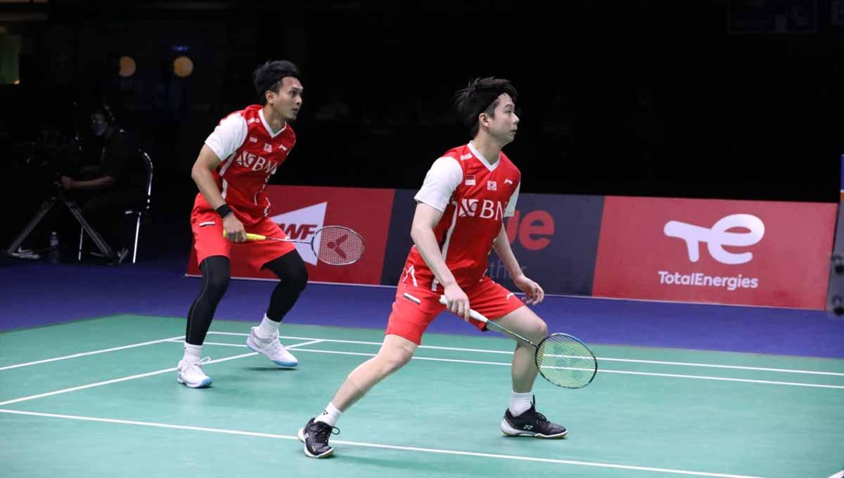 Federasi Bulutangkis Dunia (BWF) merilis daftar pertandingan paling berkesan sepanjang Piala Thomas-Uber 2022, salah satunya Ahsan/Kevin vs Papah Muda Jepang.