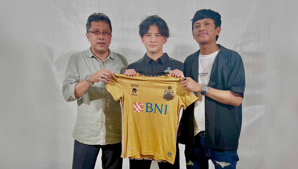 Pemain baru Bhayangkara FC asal Jepang, Katsuyoshi Kimishima resmi dicoret jelang Liga 1 2022-2023. Foto: Bhayangkara FC - INDOSPORT