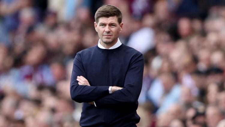 Juru taktik Aston Villa, Steven Gerrard. Foto: Action Images via Reuters/Molly Darlington.